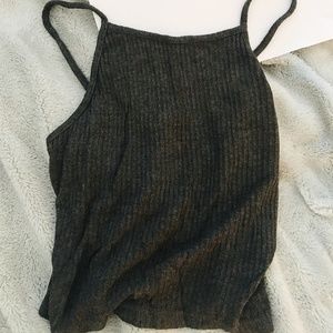 Brandy Melville Cotton Gray Tank (ONE SIZE)